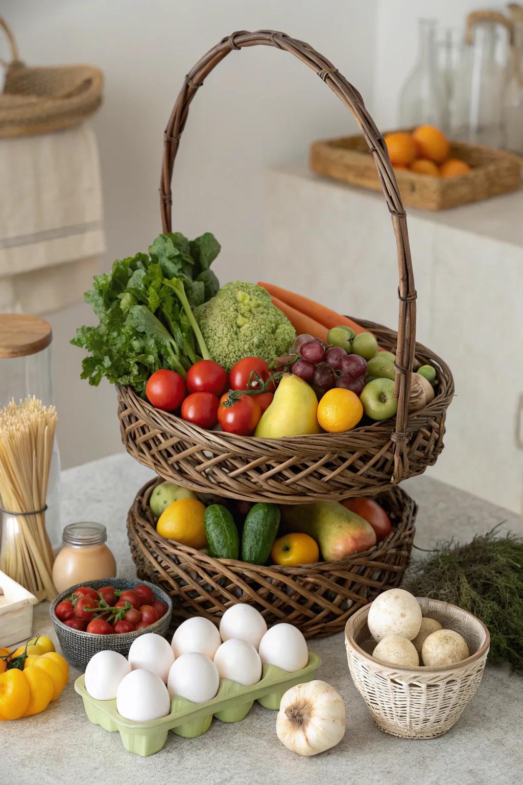Master the art of basket arrangement with helpful pointers.