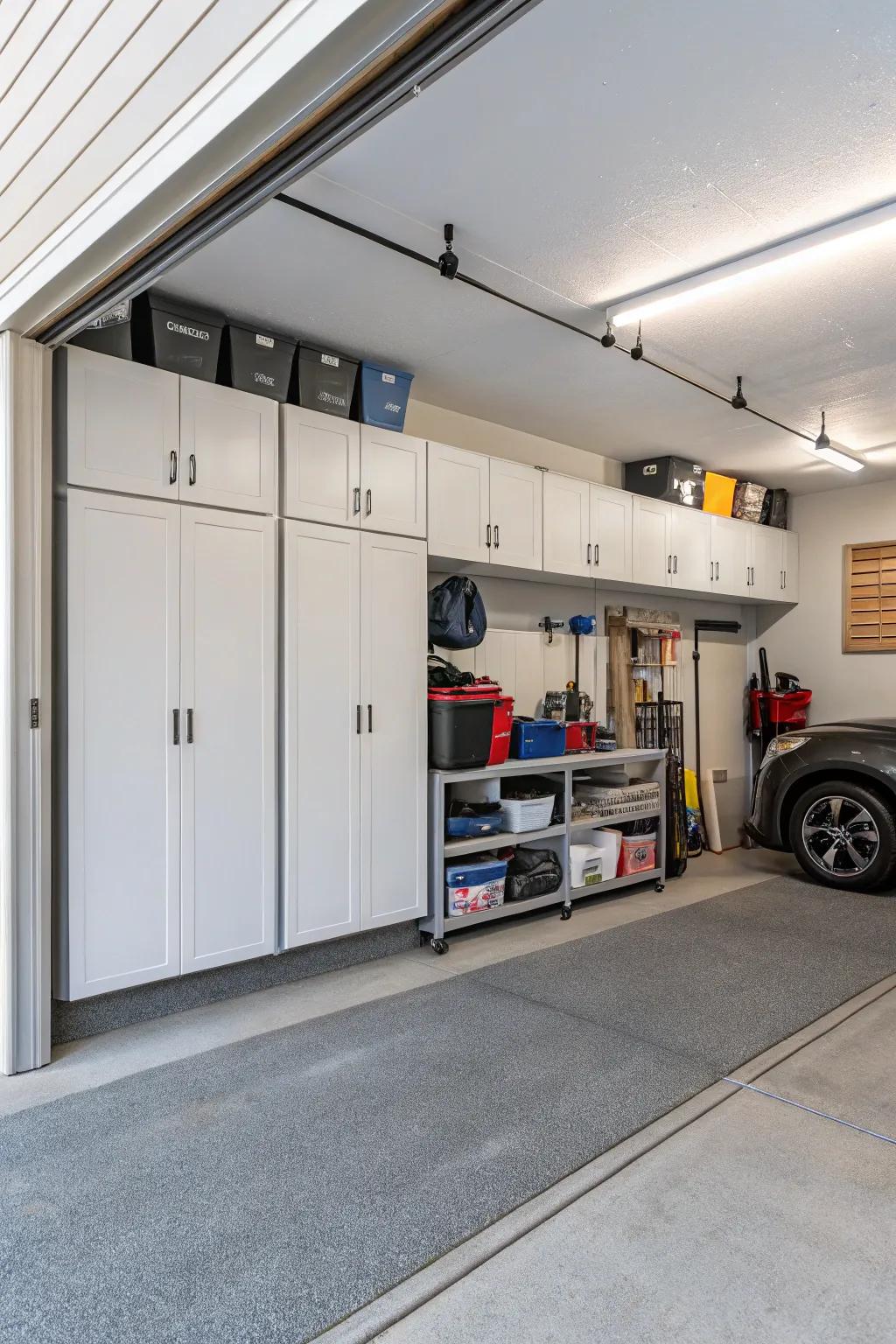 Maintain order with clever hidden storage features.