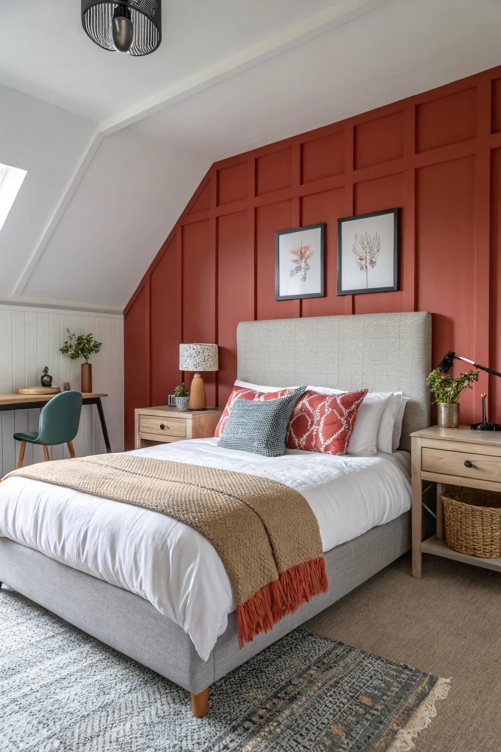 Merging the headboard creates a harmonious aesthetic.
