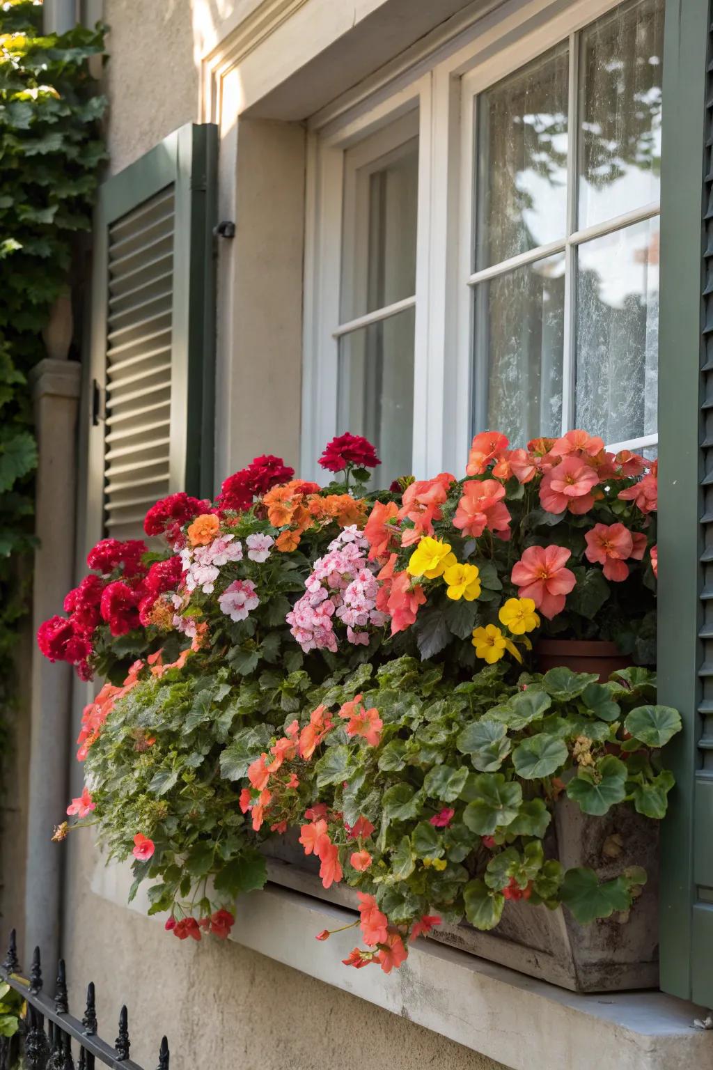 Shade Blossoms flourish in shade, brightening up darker spots.