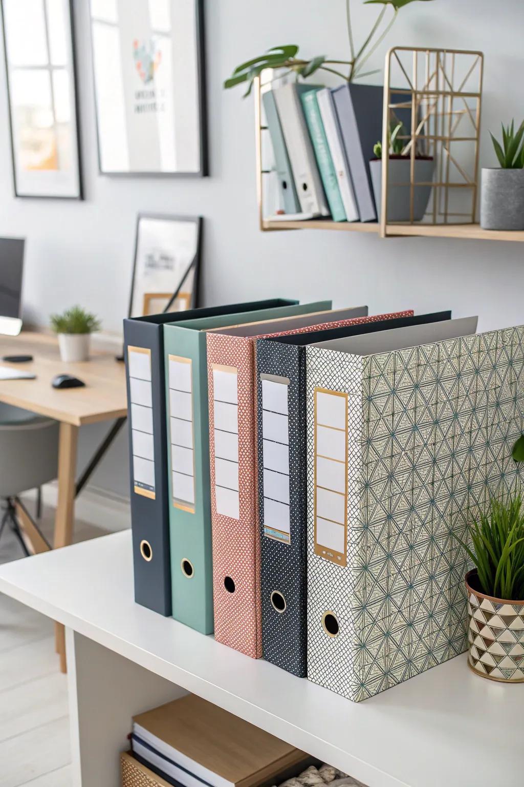 A showcase of various binder dimensions for all needs.