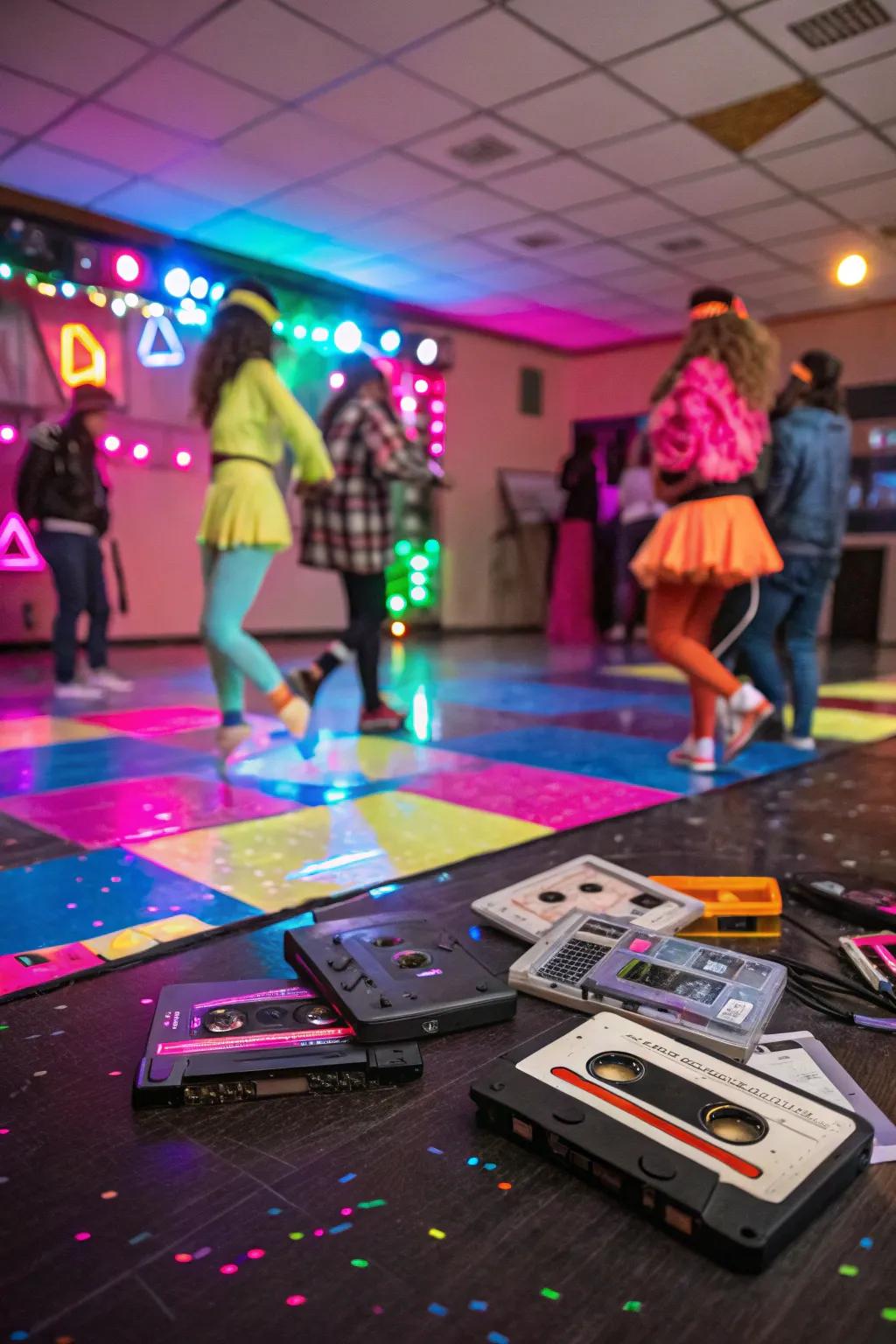Travel back to the exciting 80s with a retro-themed bash.