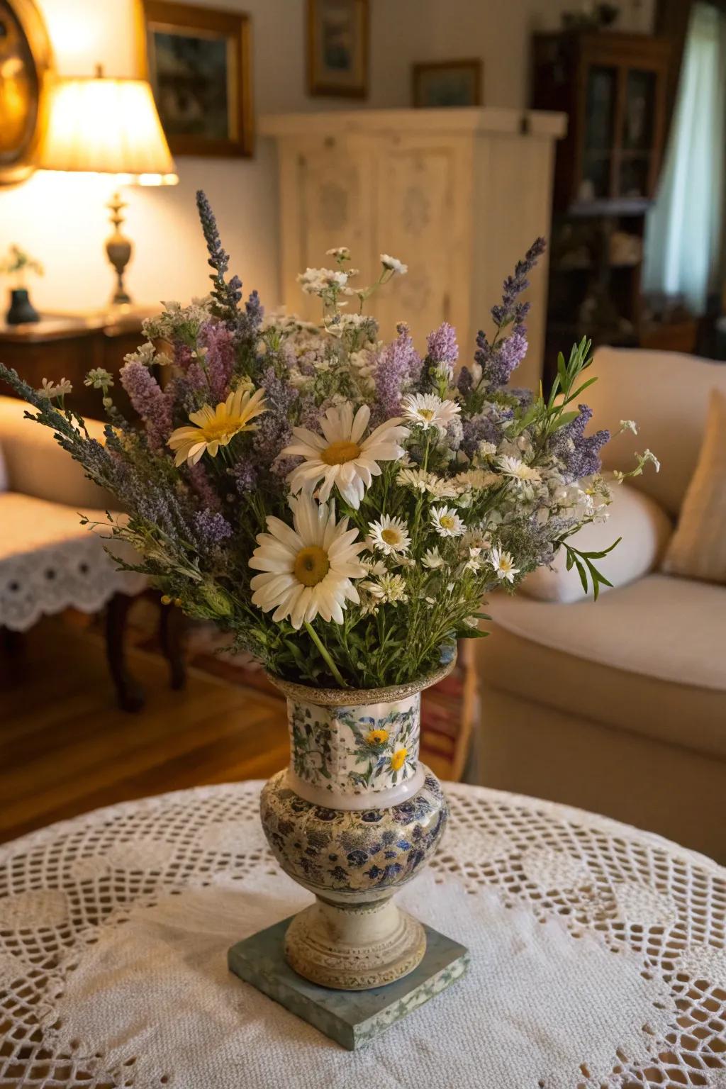 Vintage bouquets exude a sense of enduring grace.