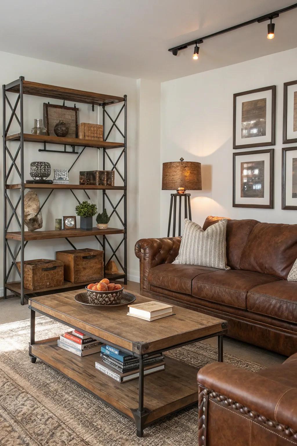 A trendy fusion of modern and pastoral features composes a distinctive visual.