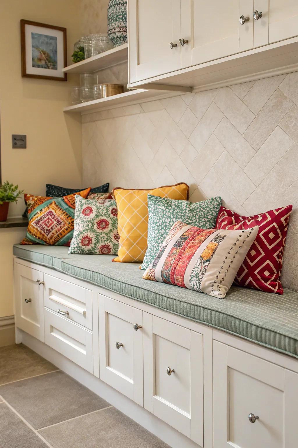 Brighten up your kitchen area with decorative highlights.