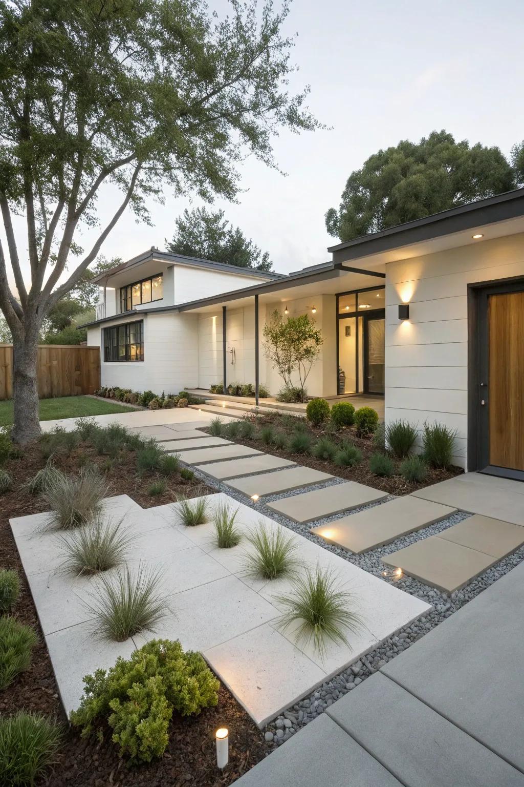 A minimalist aesthetic provides a modern and neat setting.