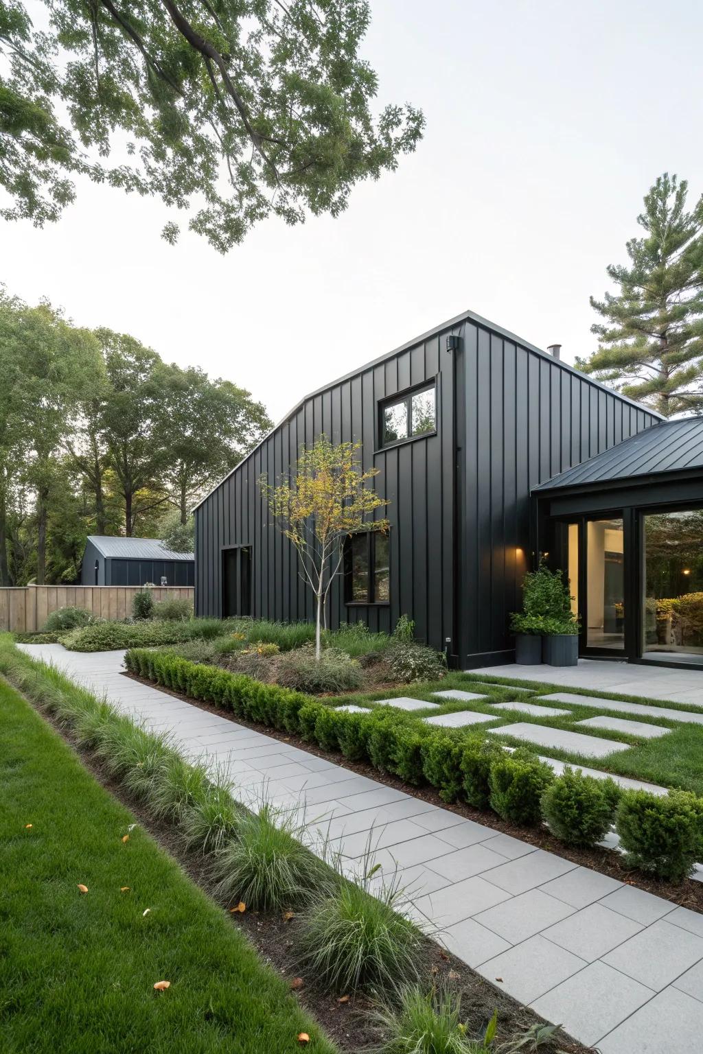Steel siding introduces an industrial edge to your home.