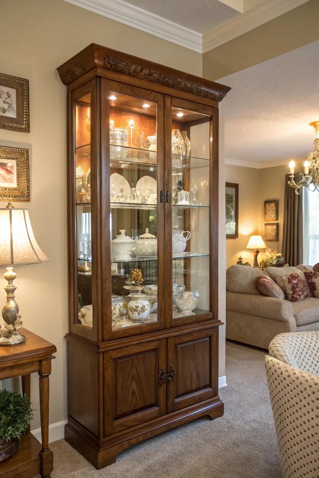 Present special collections inside your display case.