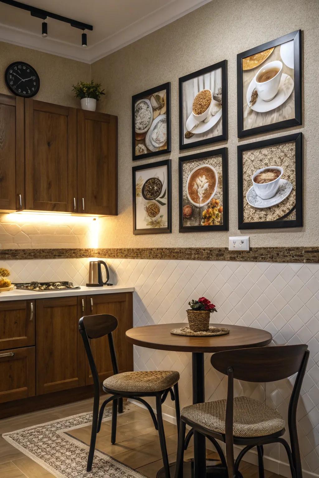 Infuse personality into your coffee bar with unique art prints.
