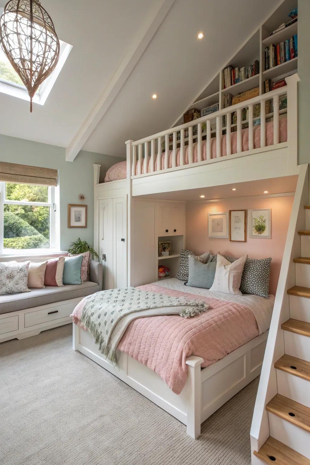 Original layouts enhance functionality and class in small bedrooms.