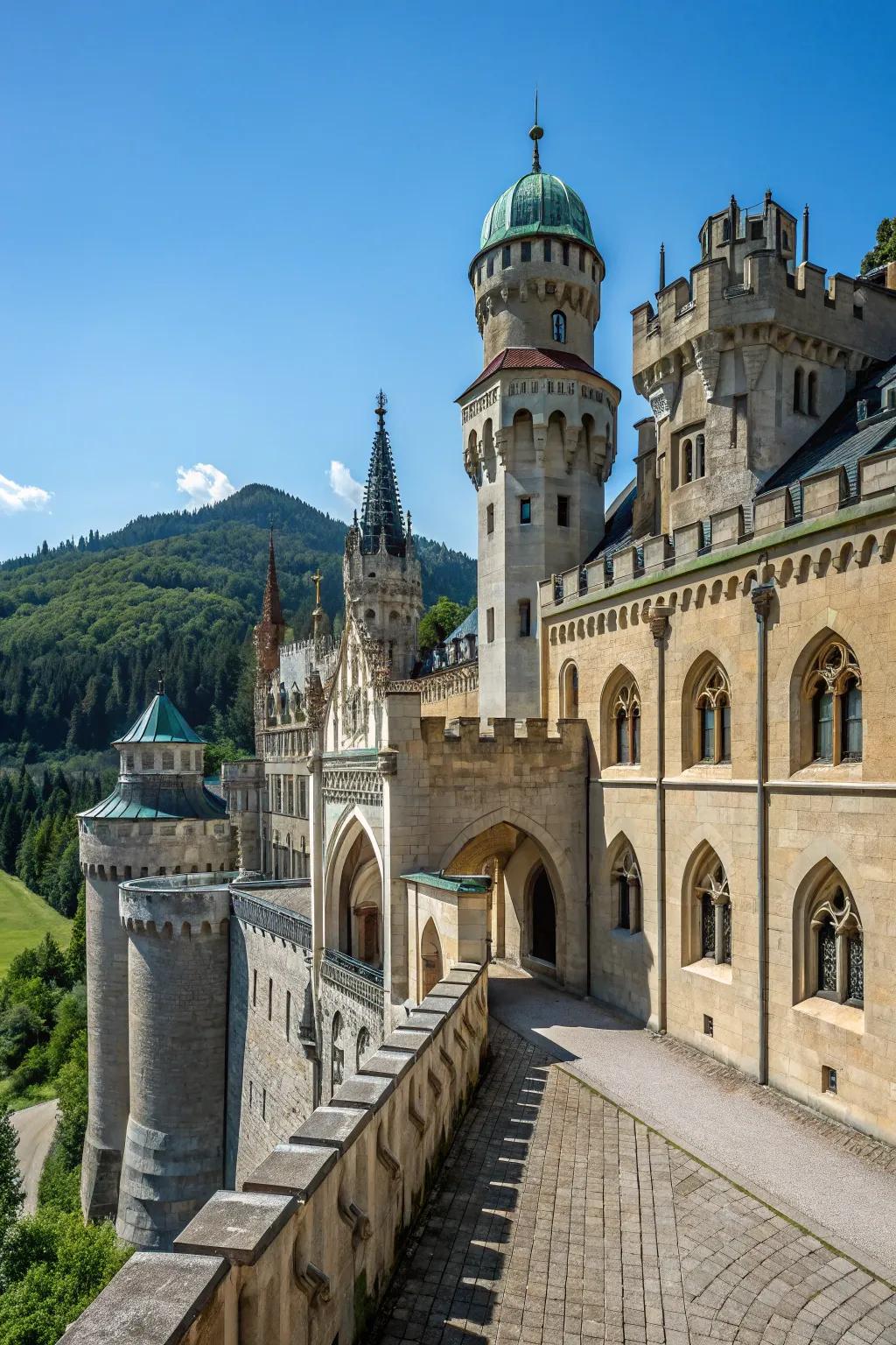 A tapestry of history embodied in castle form.