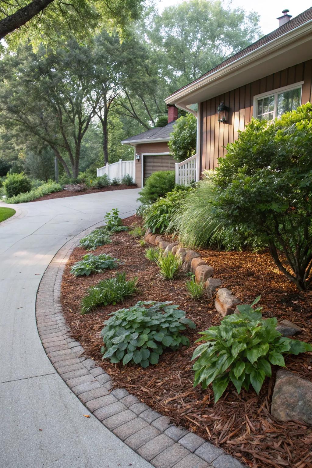 NatureBark mulch effectively maintaining moisture while adding visual appeal.