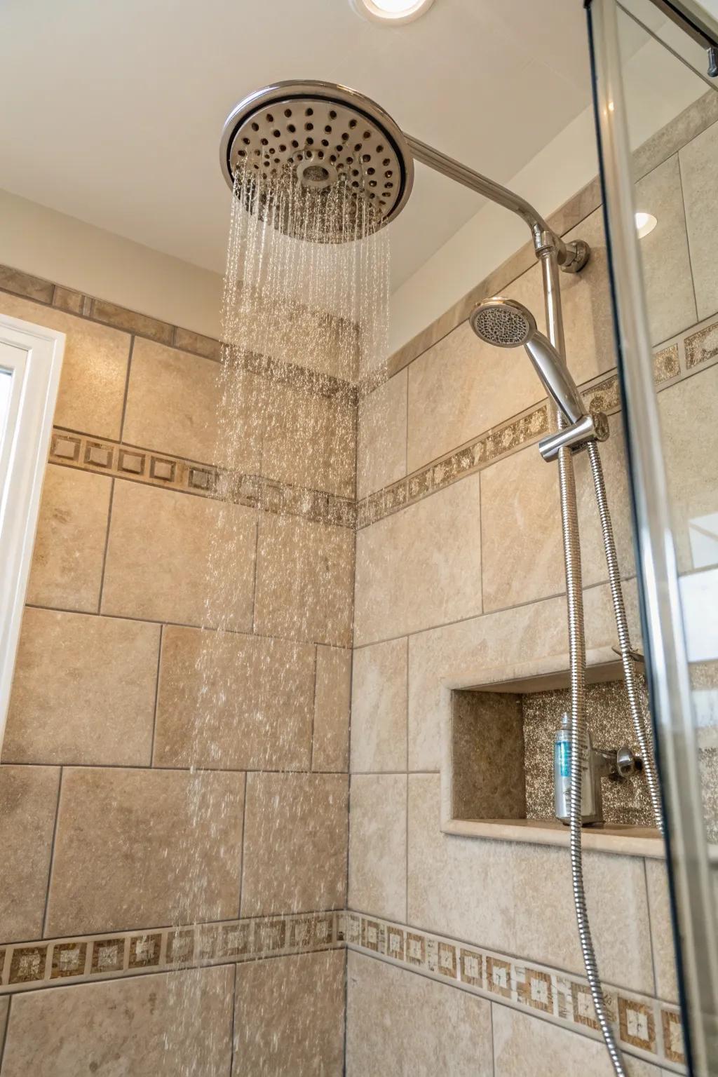 Soft hues bring a tranquil spa-like ambiance to your bathroom.