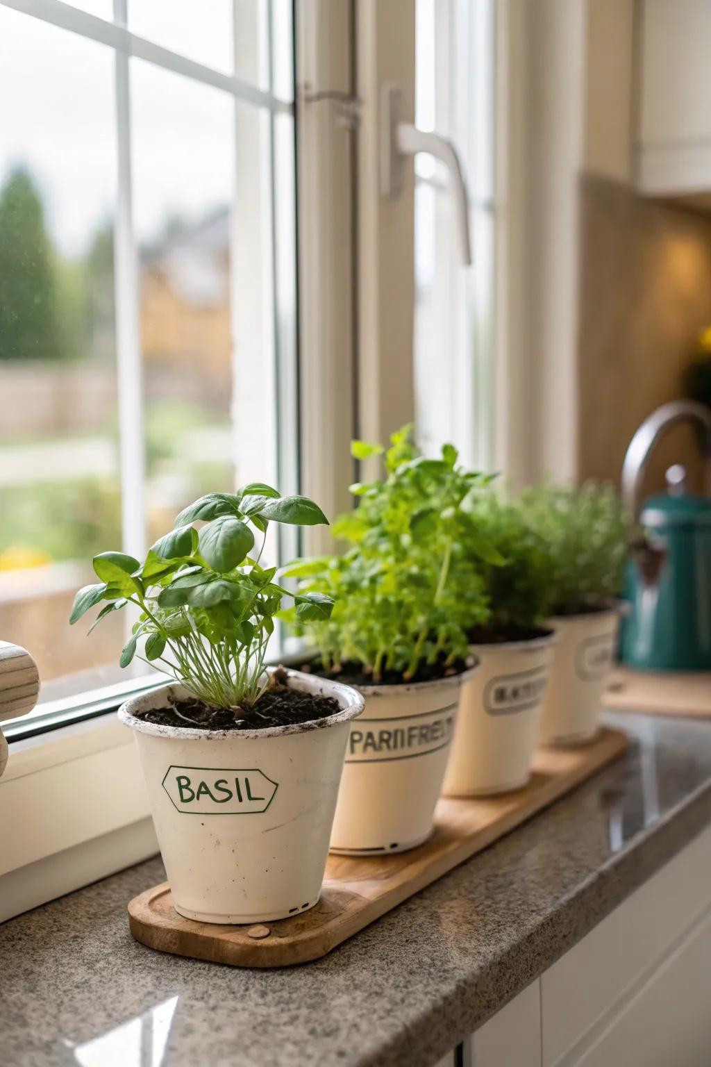 Spice patch sets contribute fresh flavors and greenery to your cooking area.