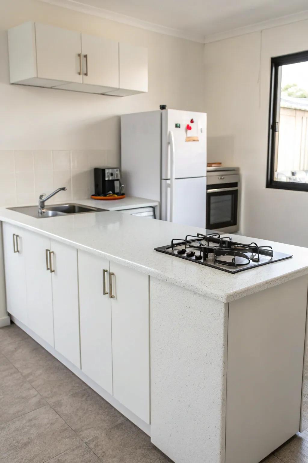 End caps that are perfectly matched, for a sleek and seamless kitchen design.