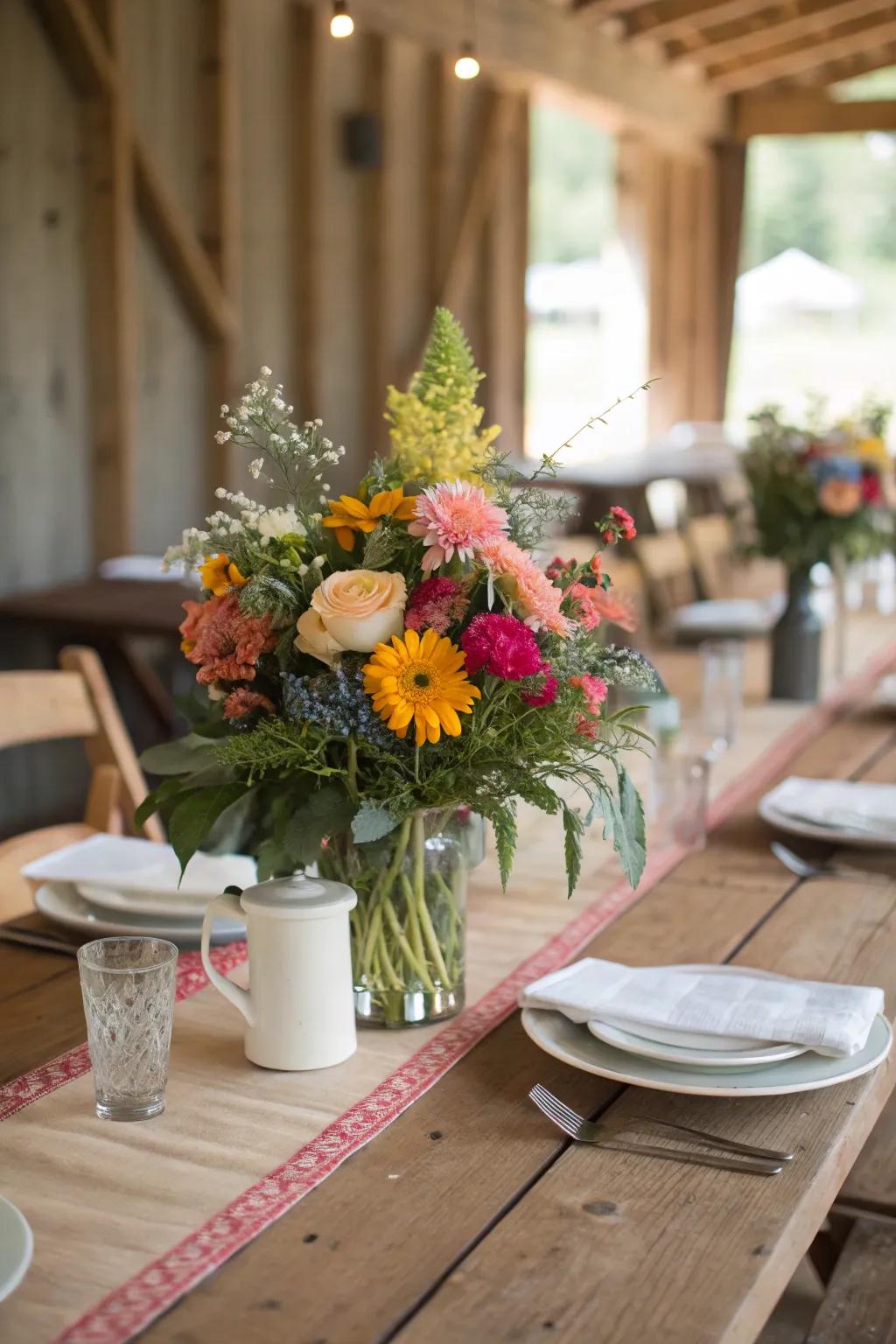 Flower displays inject vibrancy and color into your dwelling.