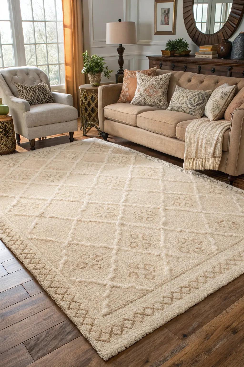 Rugs provide a foundation of warmth and comfort.