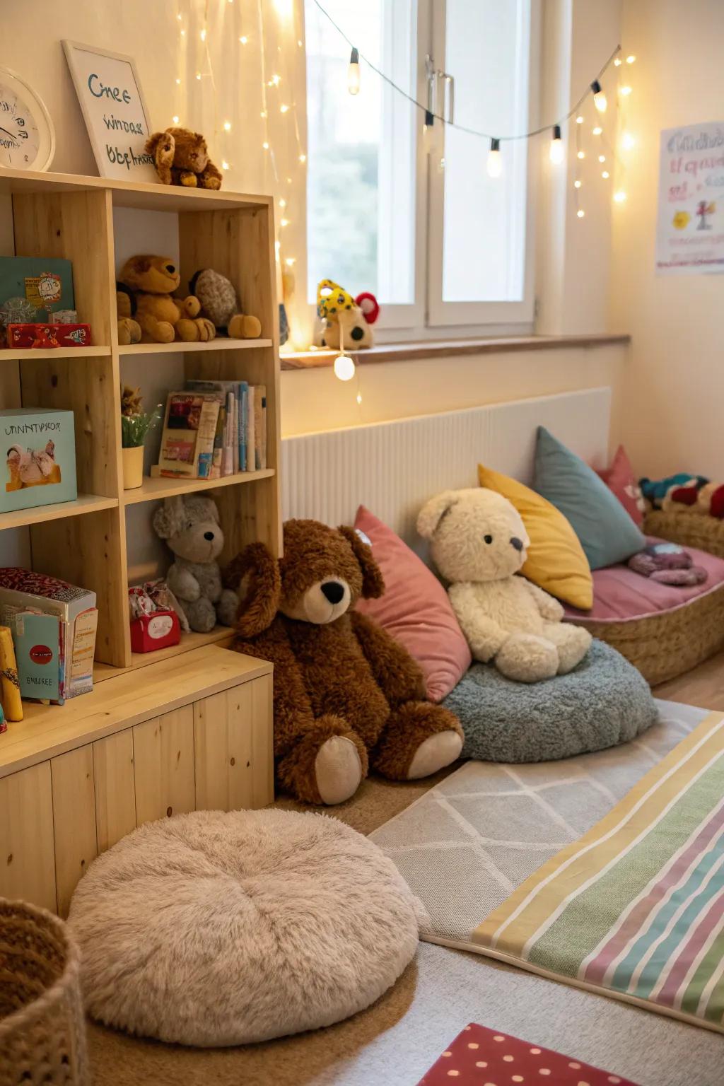 Plush companions deliver comfort and friendship.