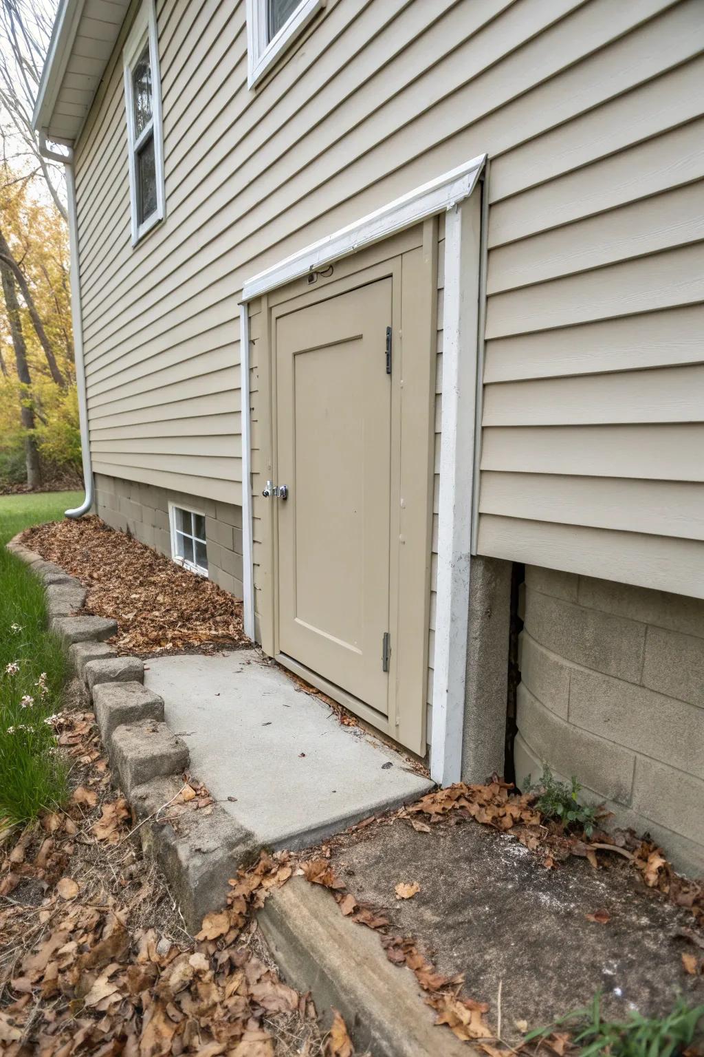 A hidden door design maintains a sleek exterior while providing access.