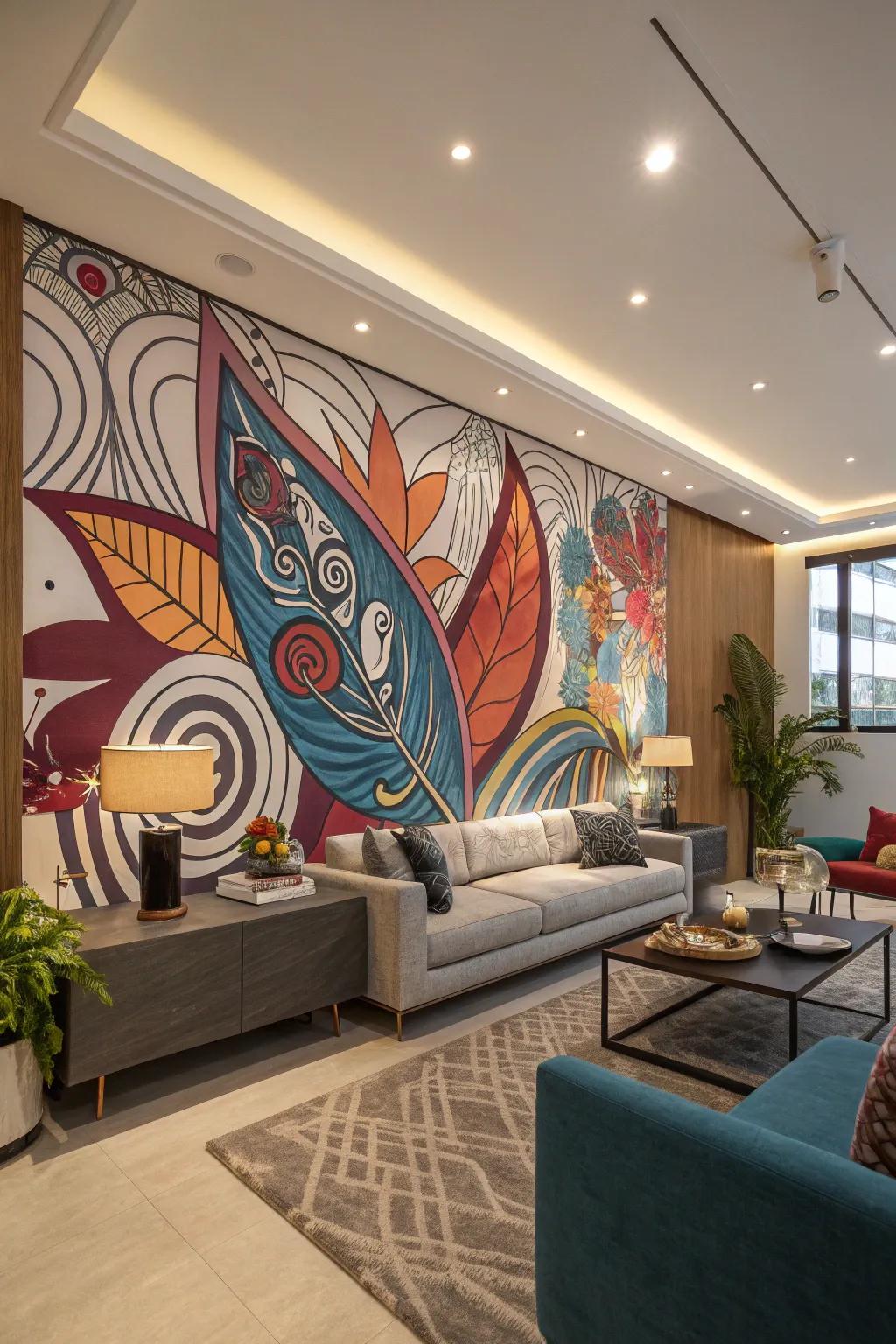 A statement wall art that brings a bold vibe to any space.