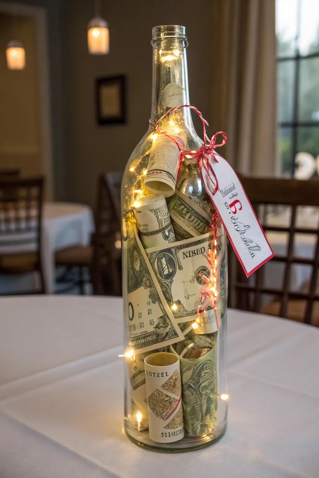 A vessel of yuletide merriment packed with funds.