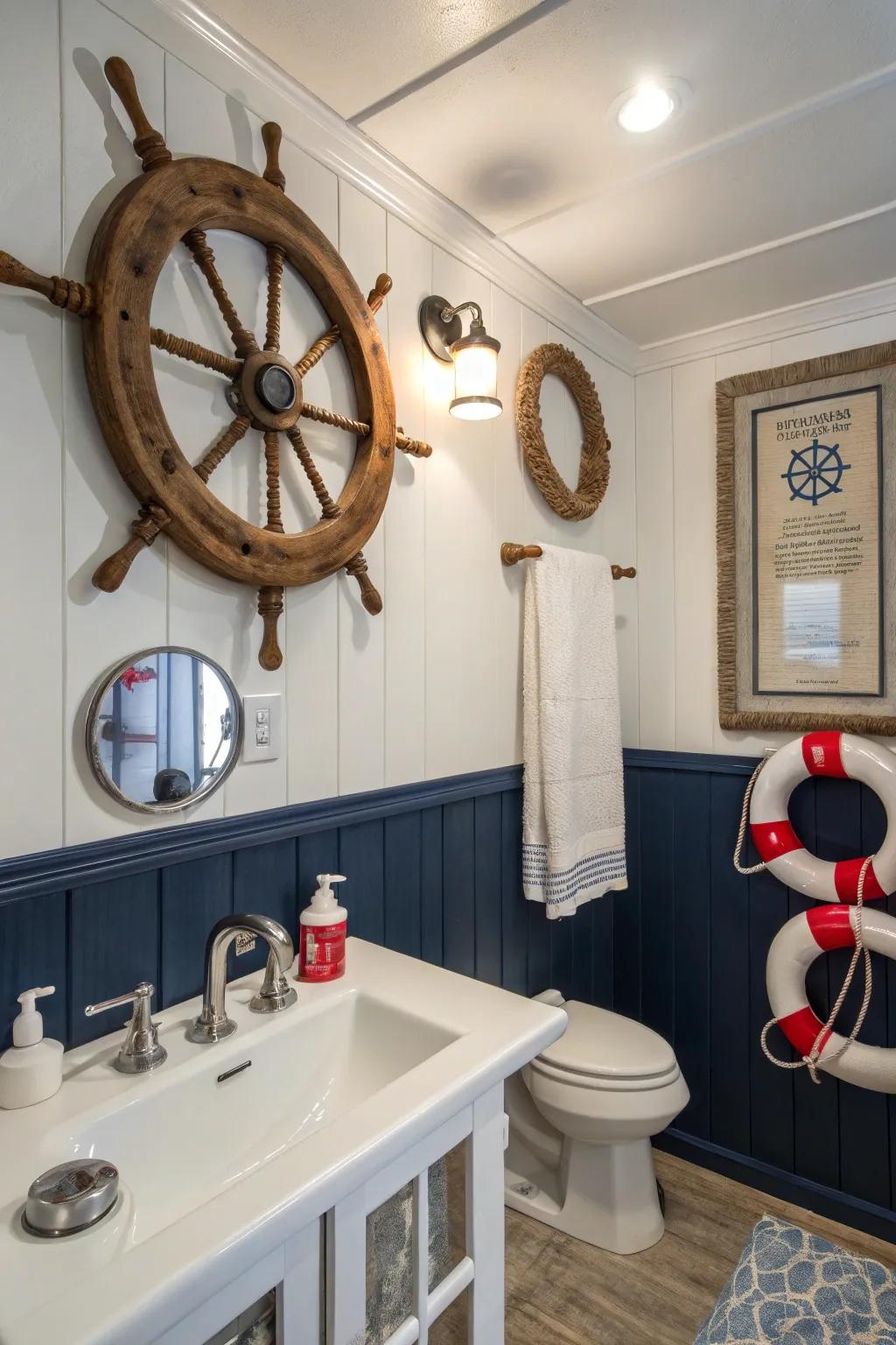 A cabin window mirror for that authentic cruise touch.