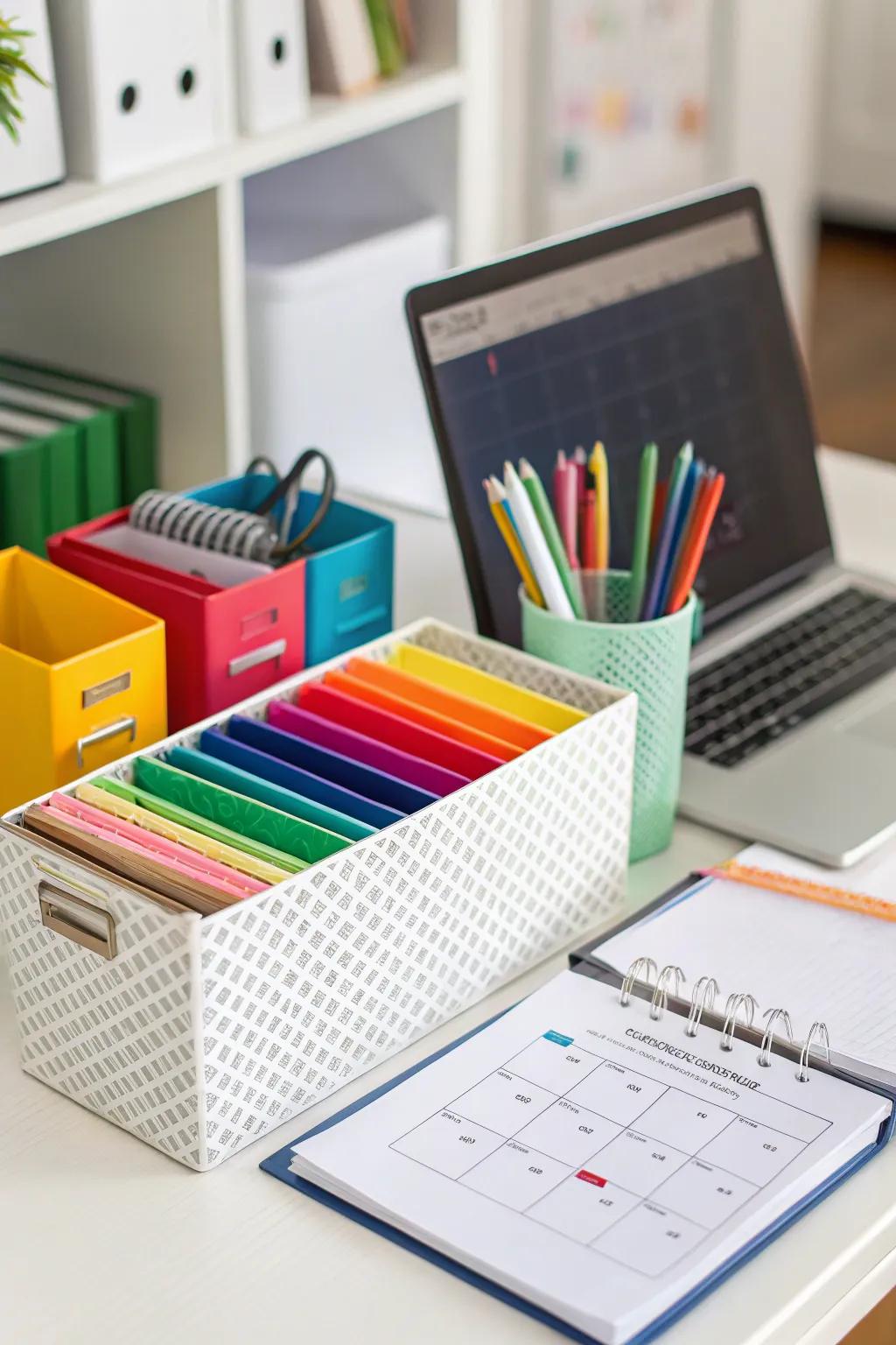 Achieve visual balance through color coordination.