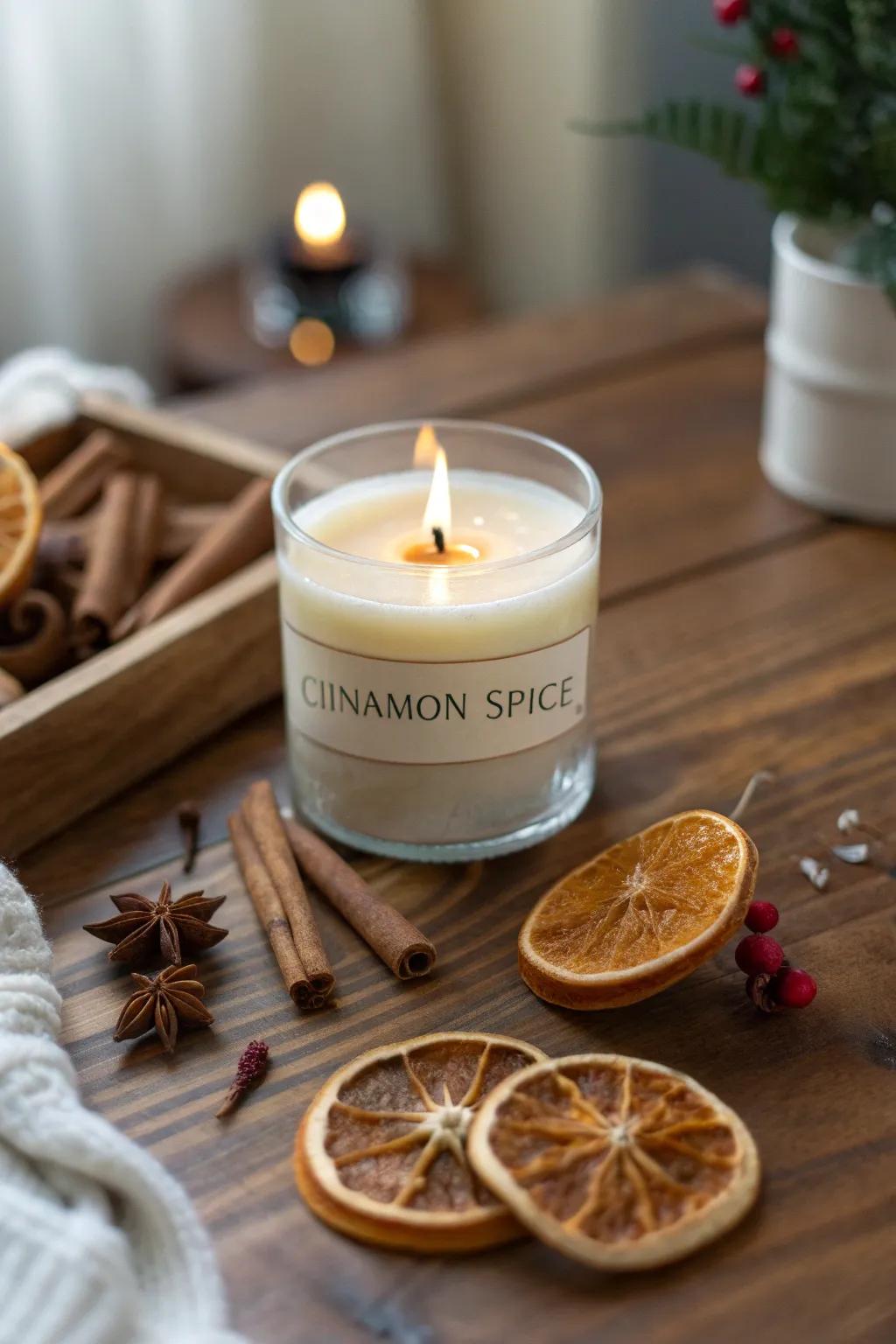 Spiced Clove Candle for Festive Get-Togethers
