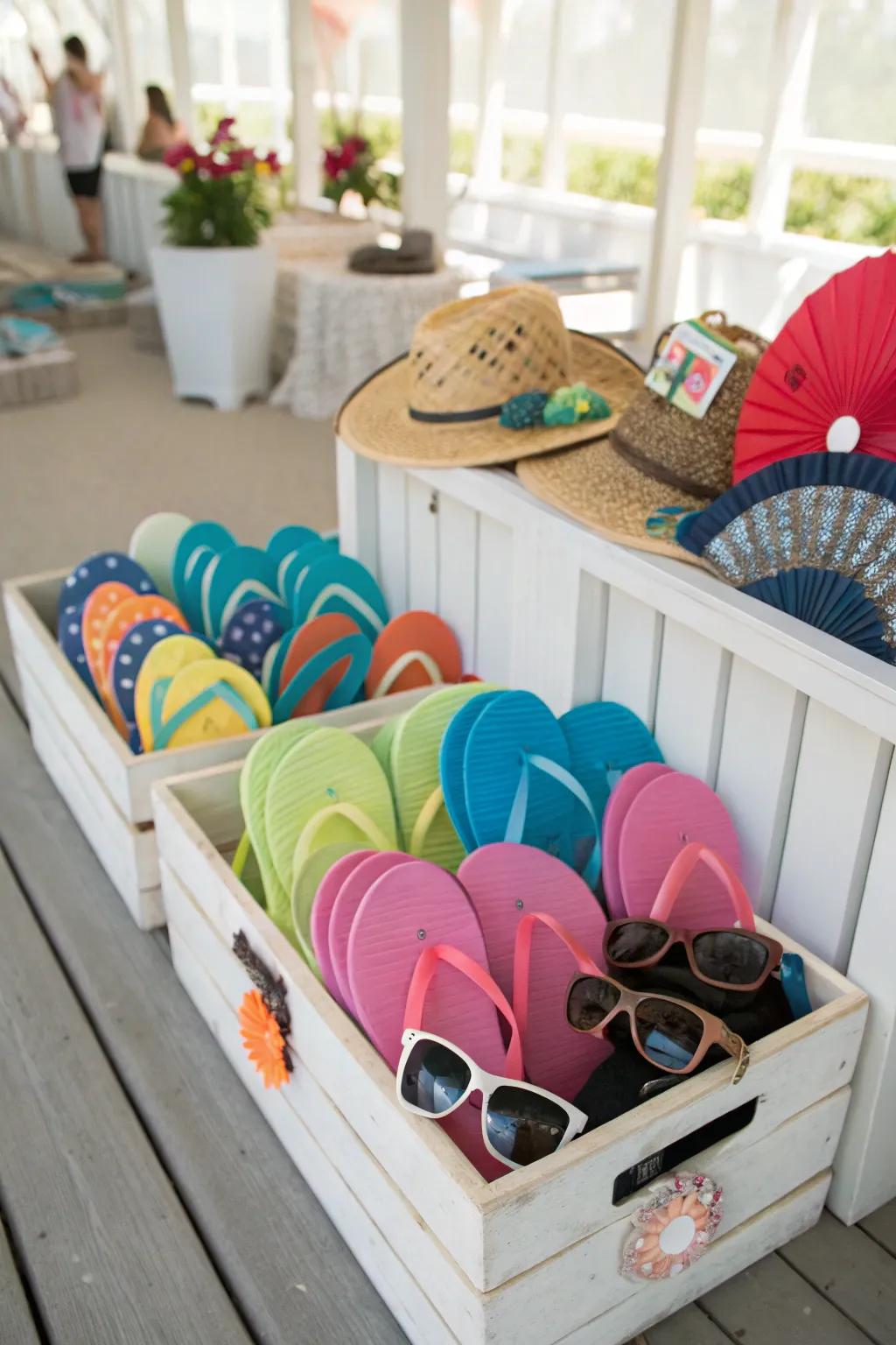 A stylish comfort station including necessities for guests.