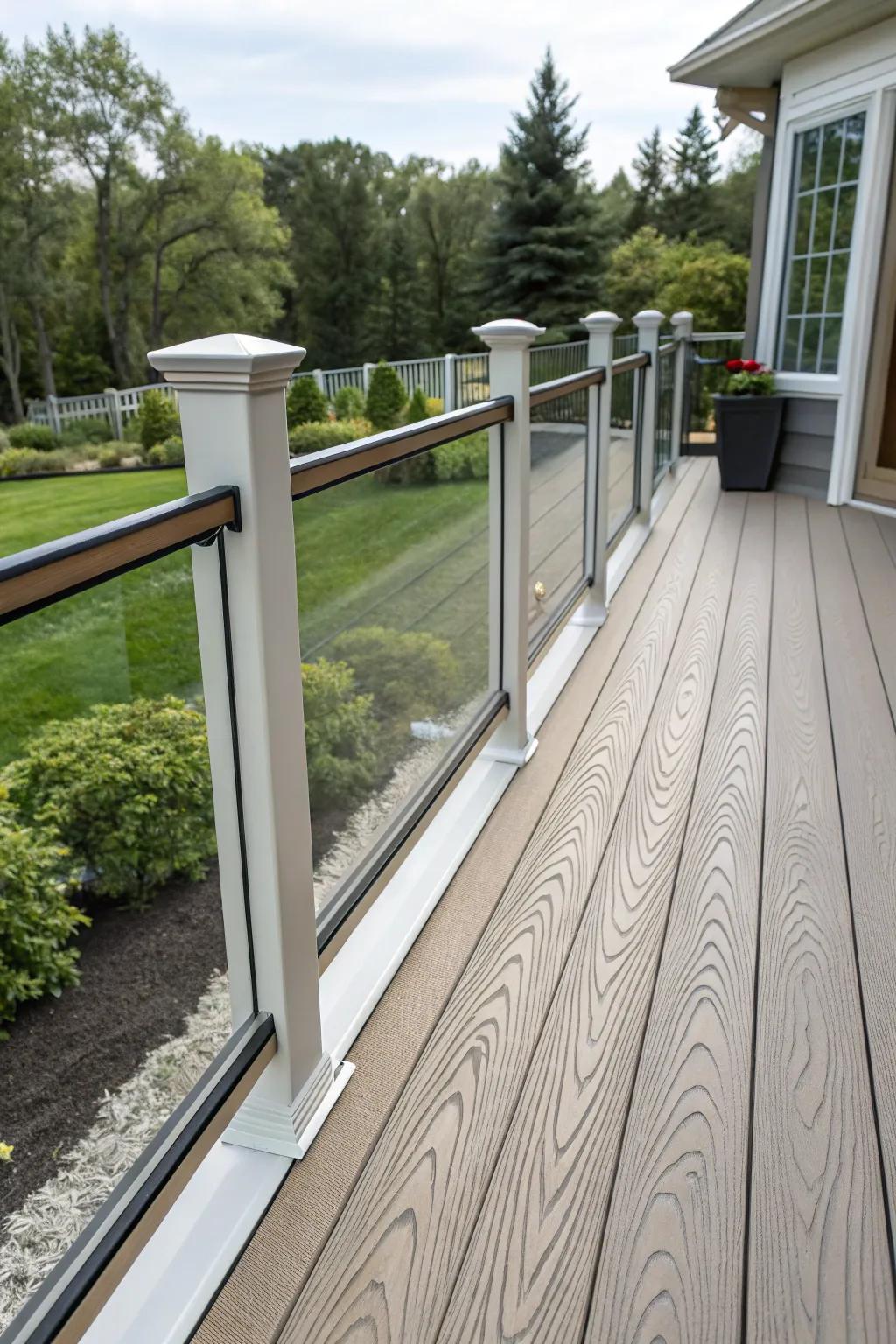 Tactile fascia contributes a tactile dimension to your deck's blueprint.