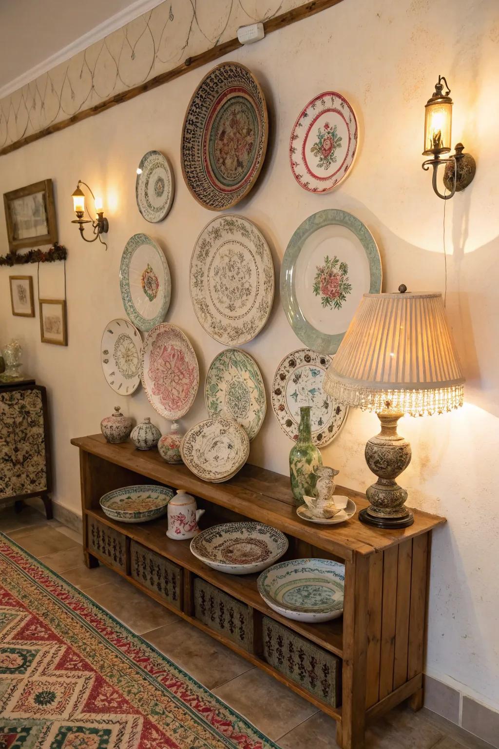 Nostalgic dishes impart a sentimental nuance to the ornamentation.