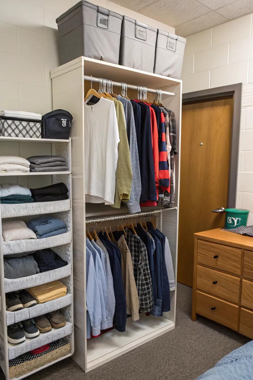 Use smart organization to get the most out of your closet space.