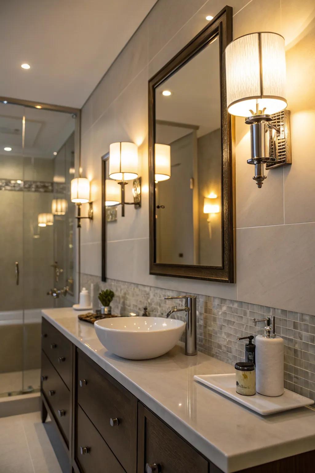 All-around illumination sets the ideal mood for relaxation.