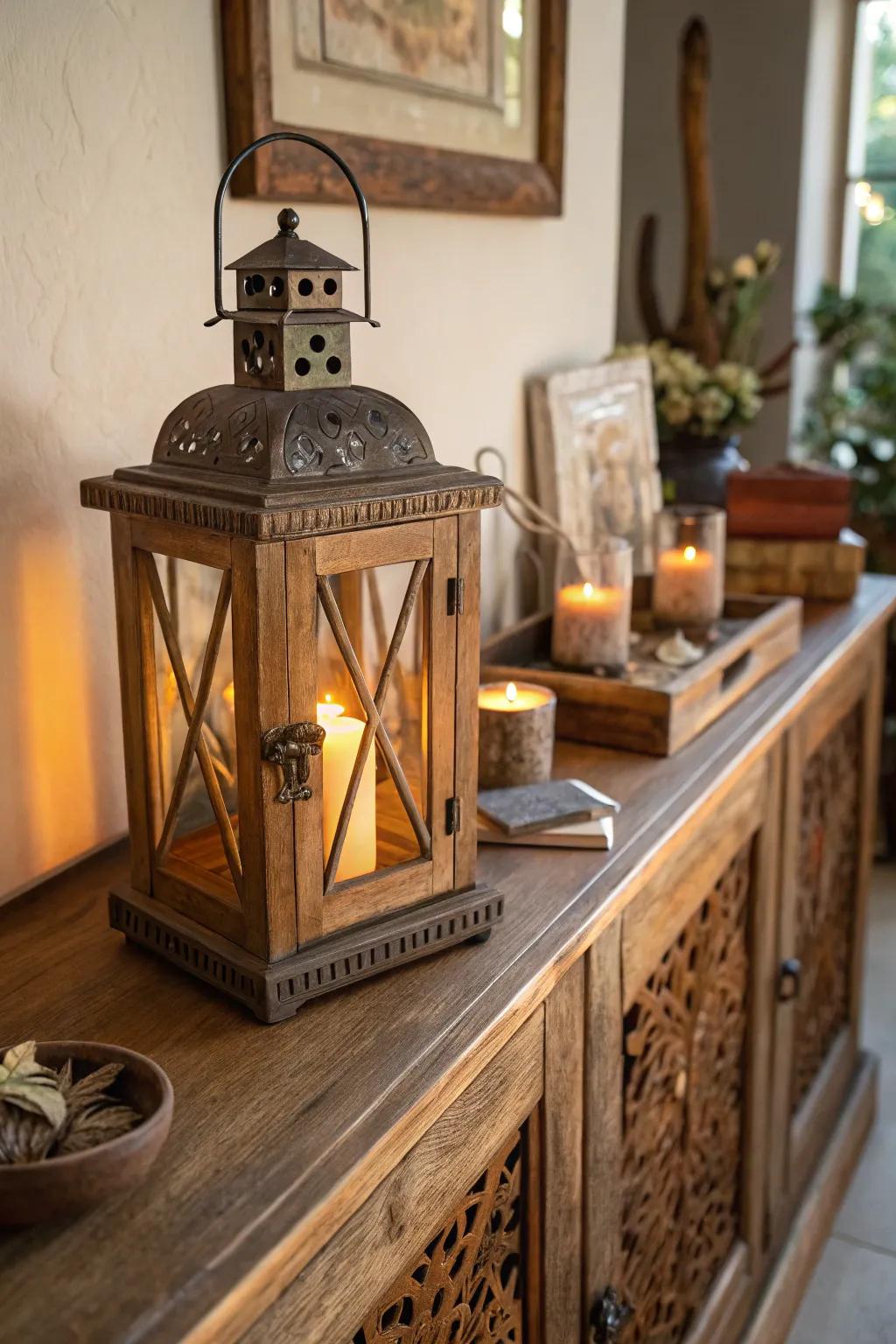 Country lamps add classic elegance to any decor.