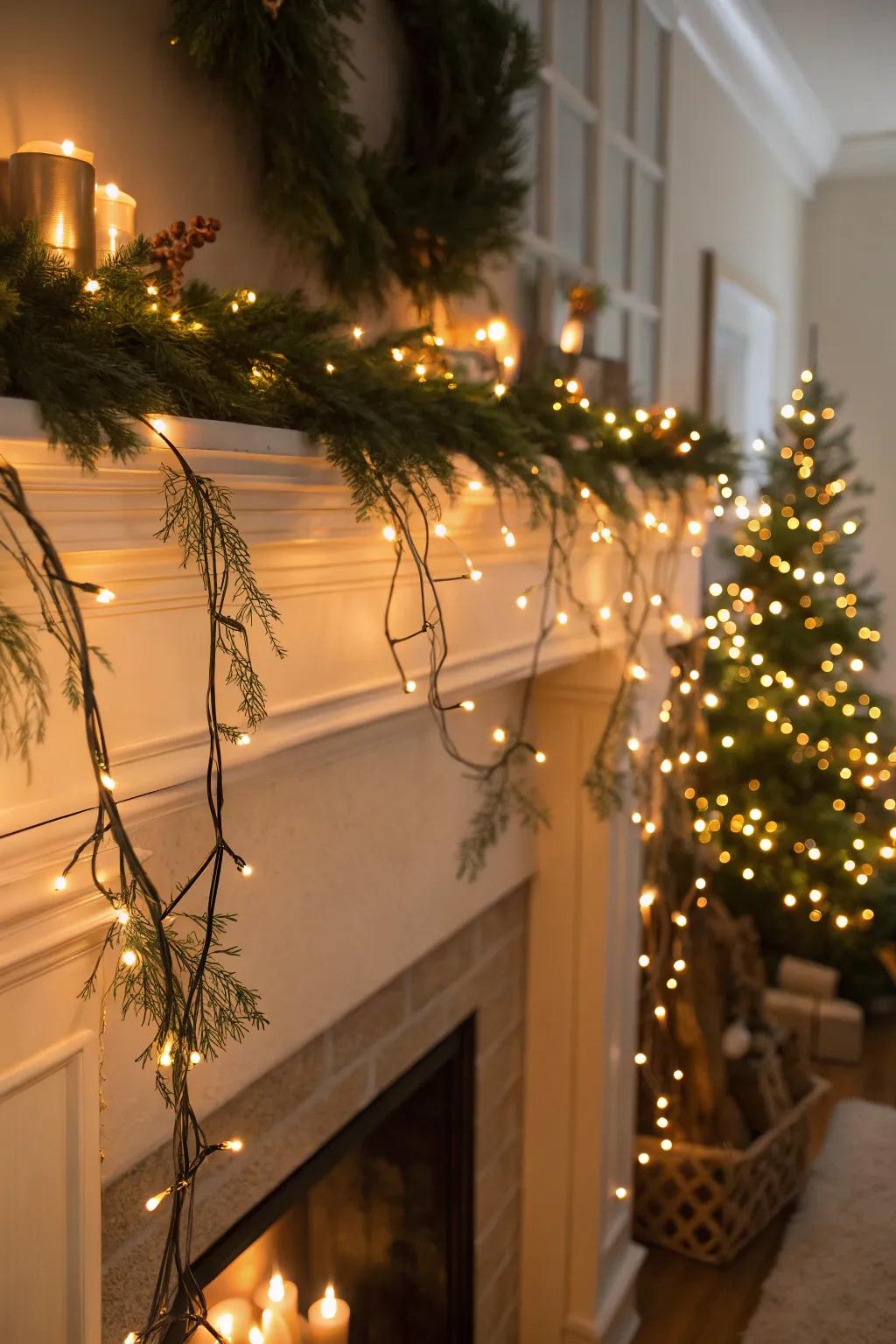 Strand illuminations introduce festive sparkle and warmth.