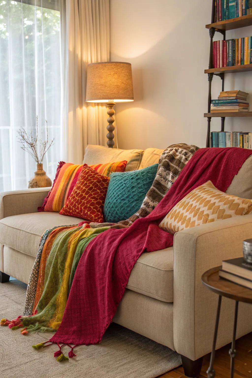 Supple textiles heighten solace and style.