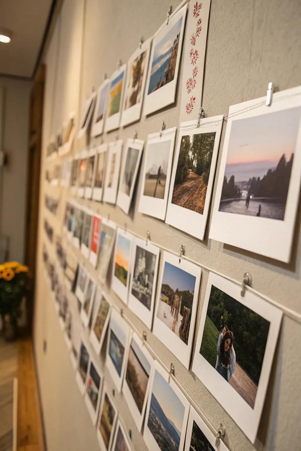 Casual instant-style photo exhibit.