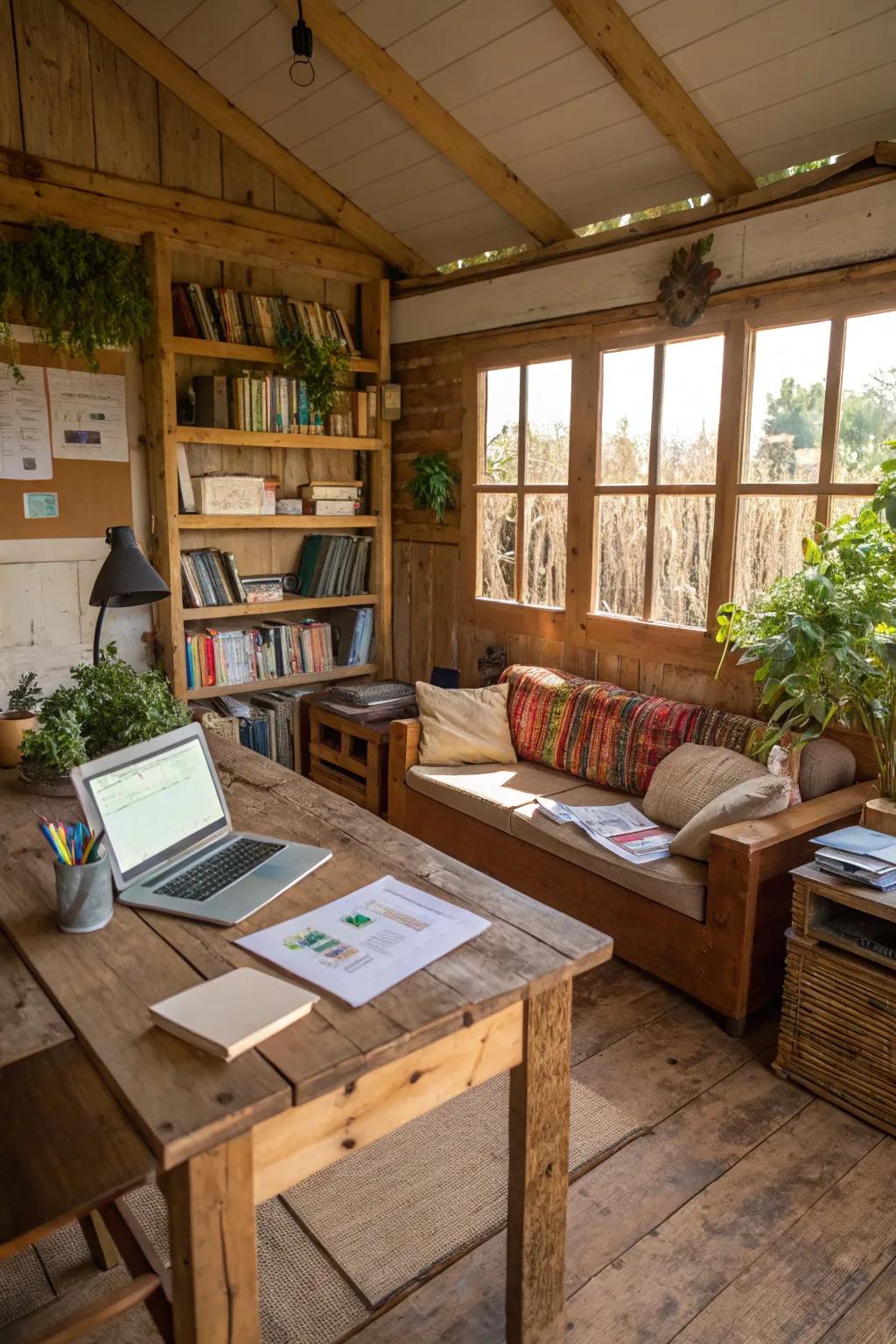 A versatile space that mixes work and relaxation.