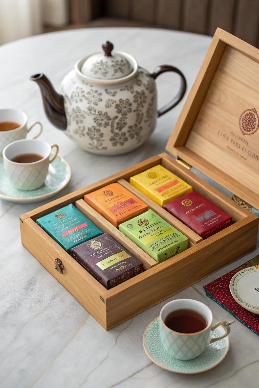 Discover the soothing world of artisanal teas with this curated set.