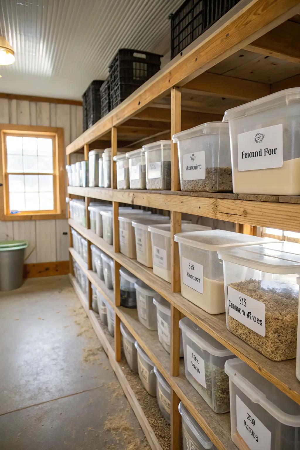 Transparent storage helps maintain clarity and efficiency.