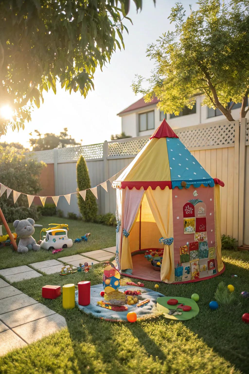 A magical hideaway awaits with this play tent.