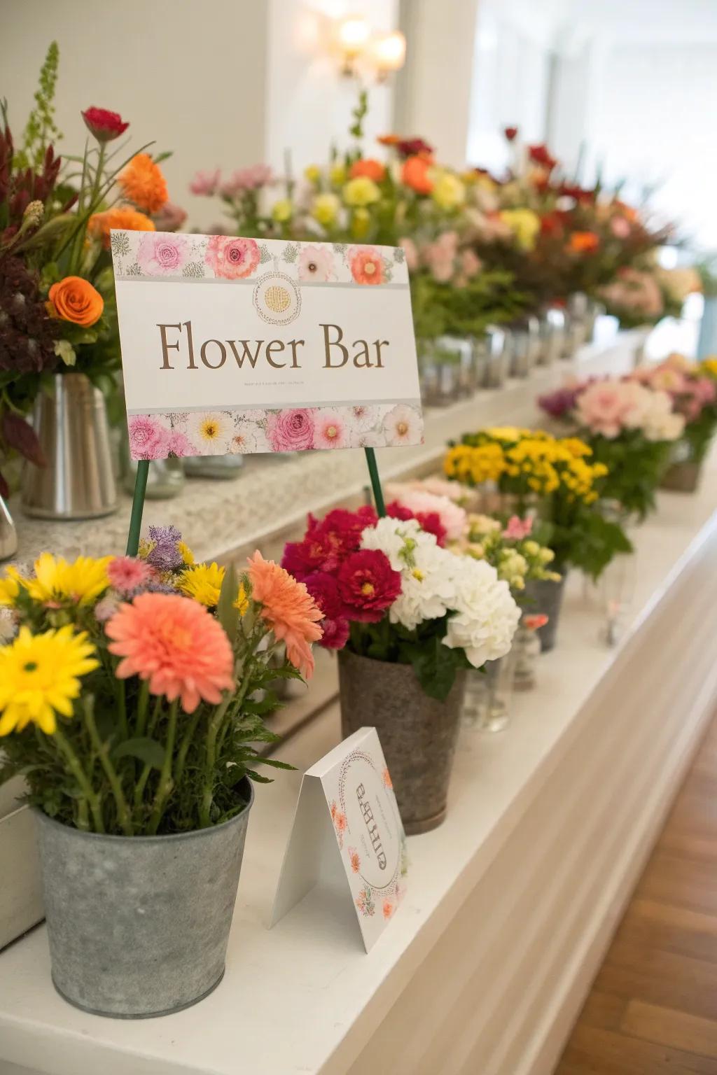 Personalized cards make each bouquet unique.