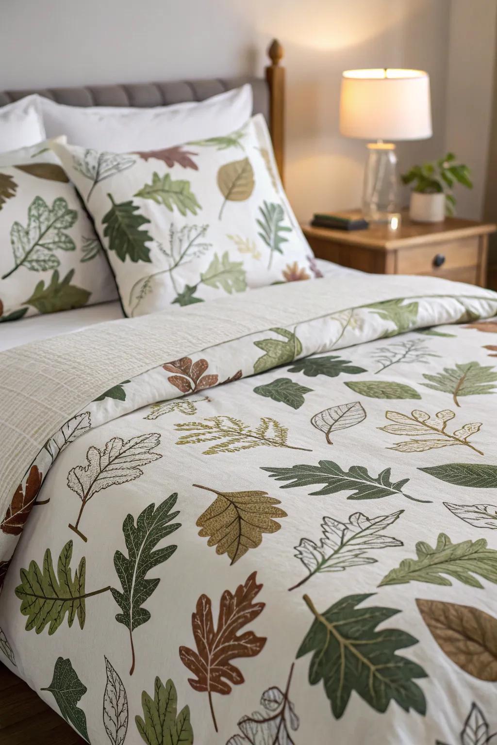 Woodland-themed bedding connects the design altogether.