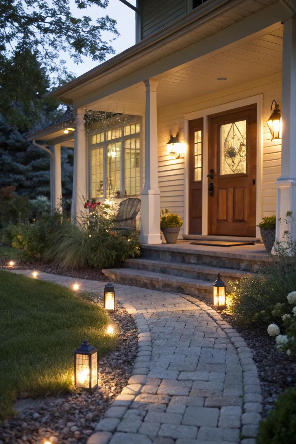 Guide the way with pathway lighting.