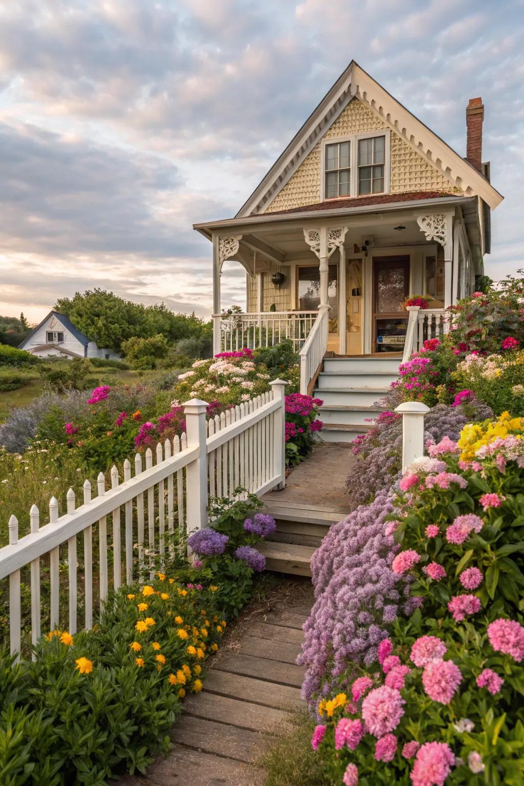 Vertical spindles add a touch of elegance to any home.