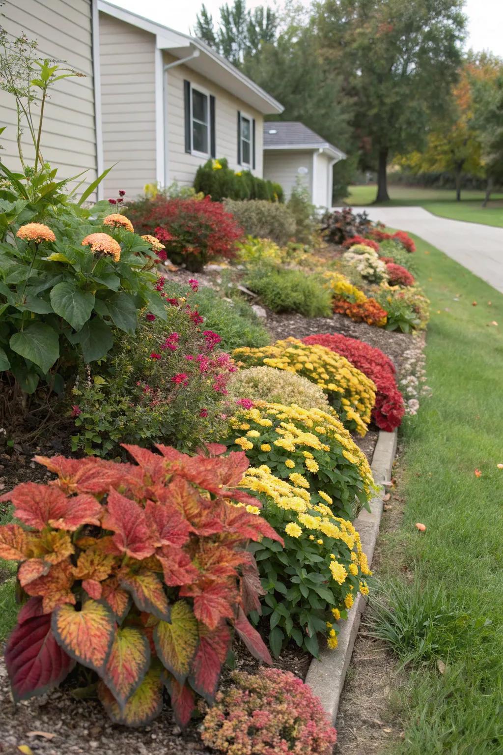 Enjoy vibrant transitions with seasonal plantings.