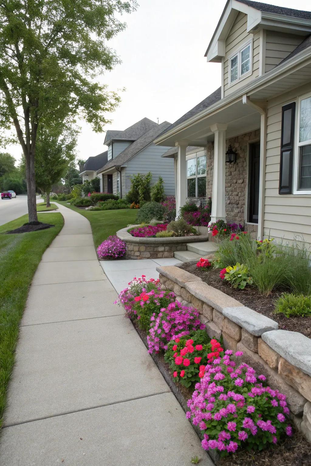 Heighten your home's charm through thoughtful petunia placements.