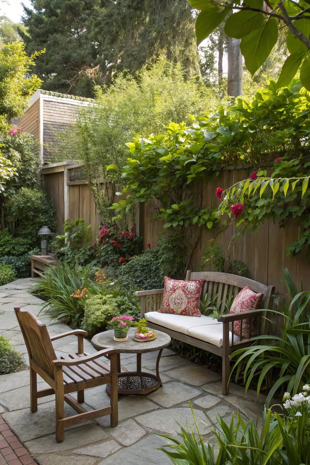 Elevate privacy and visual appeal with abundant green edges.
