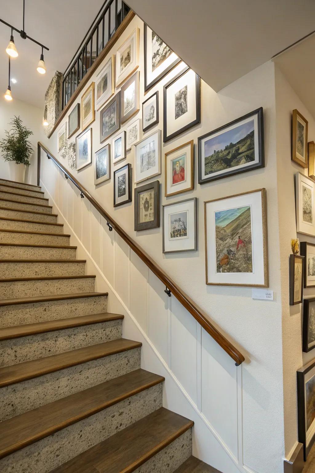 Varied border dimensions evoke an engaging visual cadence.