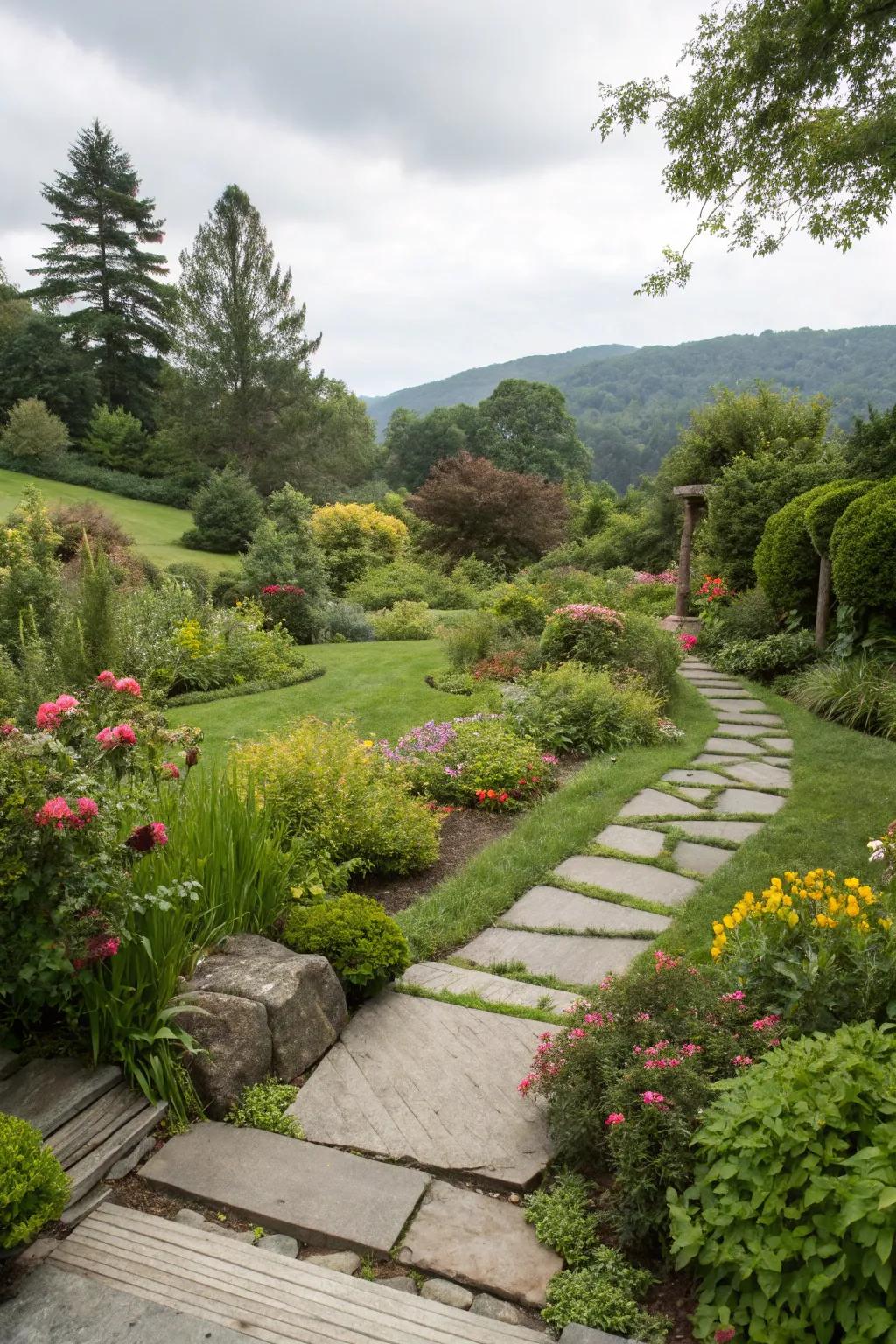 Modern pathways bring structure and sophistication.